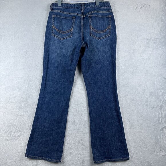 Old Navy Boot Cut Leg Jeans The Dreamer Stretch Womens Blue Size 12 Regular - Picture 2 of 10